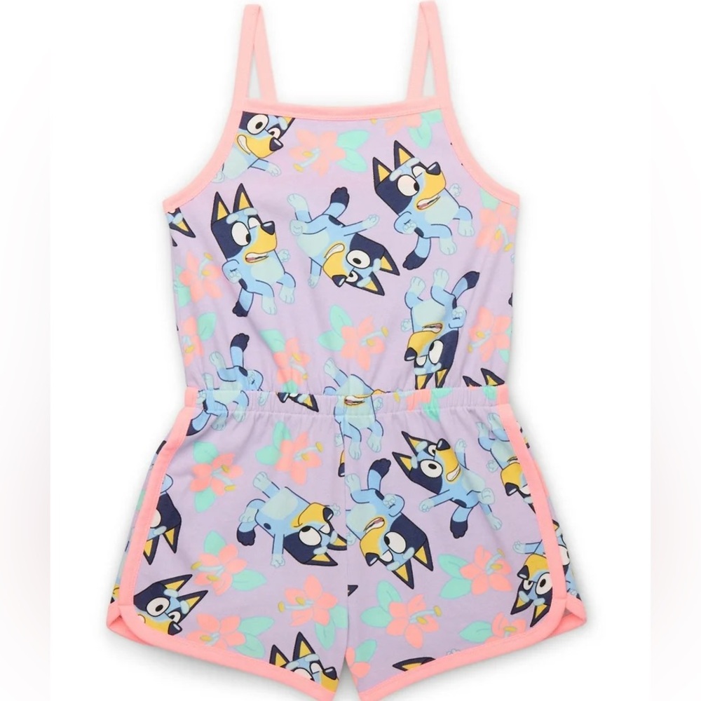 Bluey Girls Floral Romper